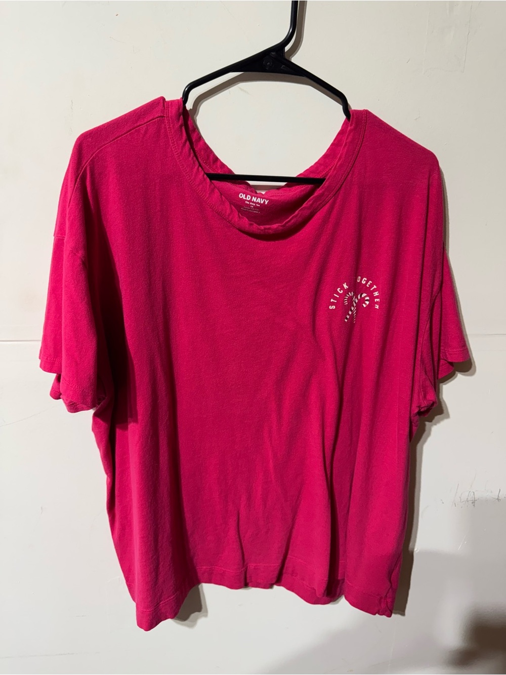 Old Navy Hot Pink Short Sleeve Sleep Tee